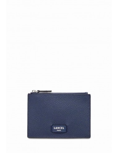 Lancel Porte monnaie Ninon A10537 bleu petrole pas cher