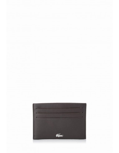 Lacoste Porte carte Fitzgerald Nh1346fg 028 dark brown d'Europe débarque