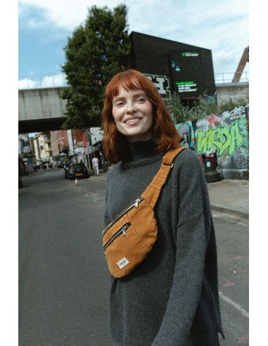 Orsel le sac banane grand format - Coton upcyclé Brown Leaf à prix réduit toute l'année