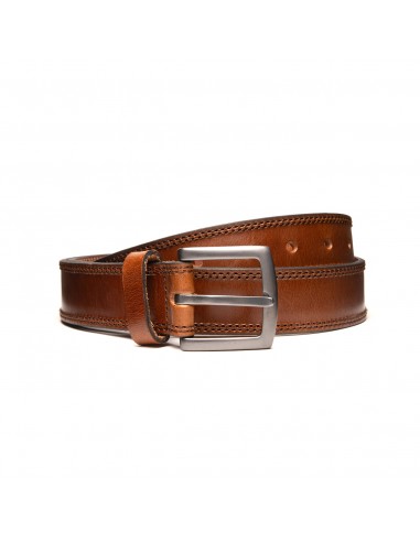 Leather Belt | Cognac Stitch des créatures d'habitude